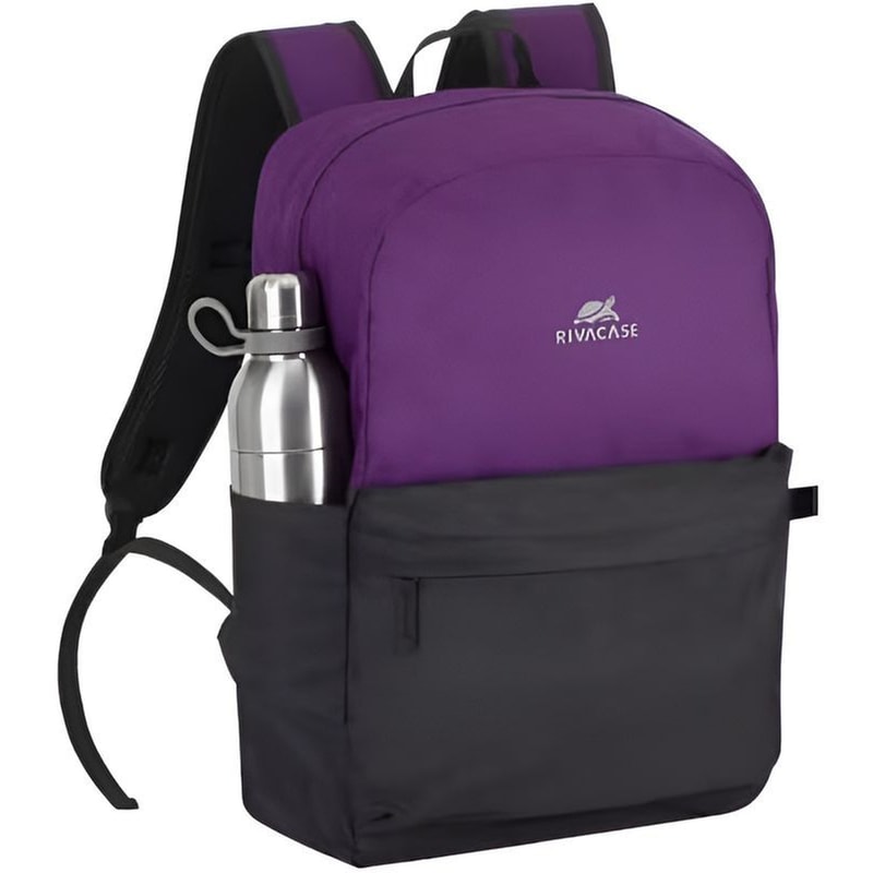 Τσάντα Laptop 15.6 Rivacase 5560 Canvas Backpack - Μωβ/Μαύρο