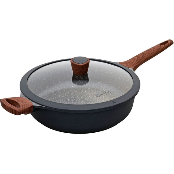 Ημίχυτρα ESTIA Stone 01-2404 28 cm 4.2 L Μαύρο image 0