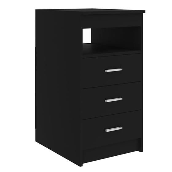 Γραφείο με Συρτάρια VidaXL από Μοριοσανίδα 140x50cm - Μαύρο image 5