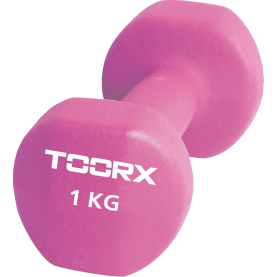 Βαράκι Εξάγωνο 1kg Toorx 10-432-008 από Νεοπρένιο - Ροζ image 0