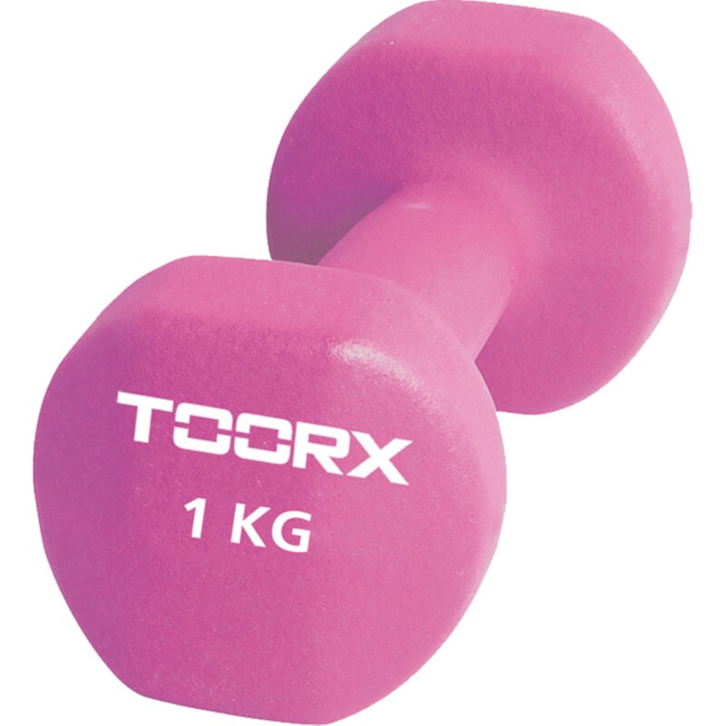 Βαράκι Εξάγωνο 1kg Toorx 10-432-008 από Νεοπρένιο - Ροζ