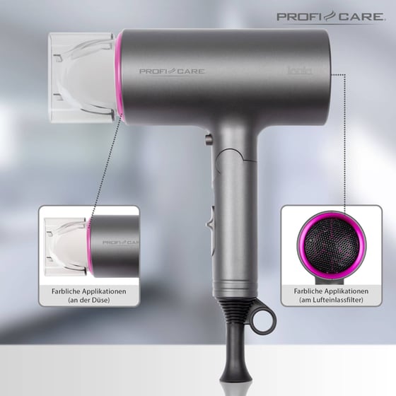 PROFICARE PC-HT 3073 Σεσουάρ Μαλλιών 1600 W Γκρι image 4