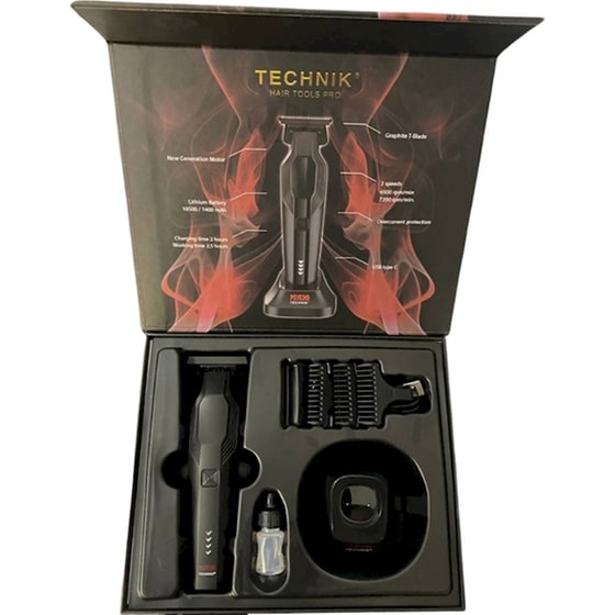 Επαγγελματικό Trimmer TECHNIK Psycho Μαύρο image 6