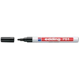 Ανεξίτηλος Μαρκαδόρος Edding 751 Μαύρο 1.0-2.0mm