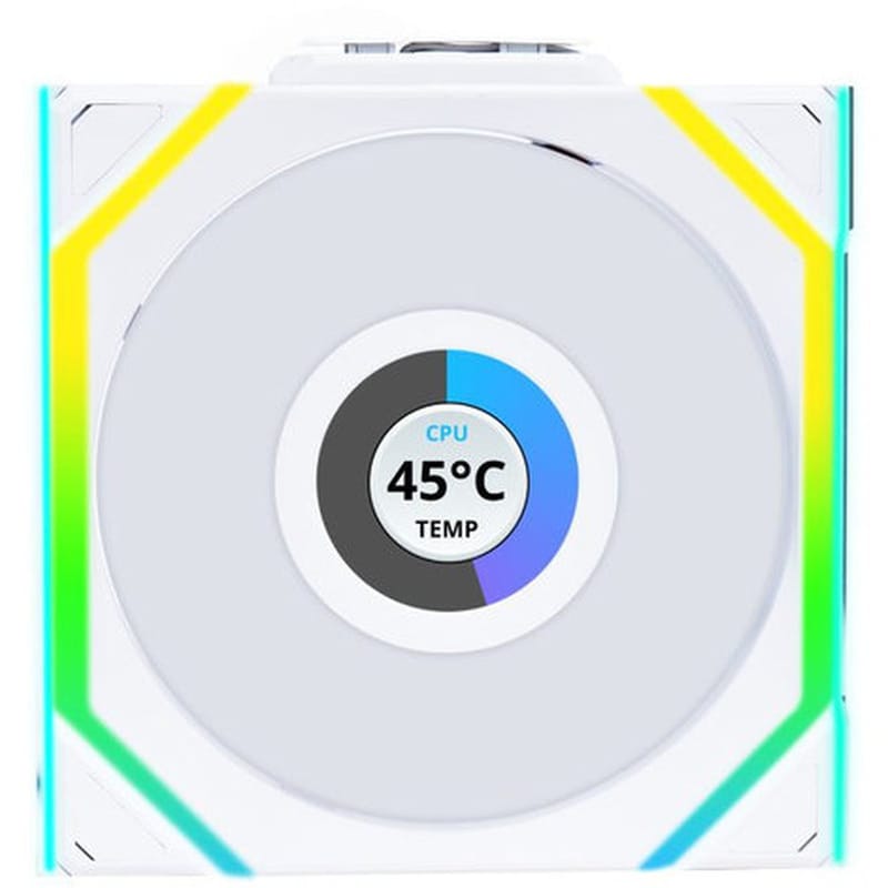 Case Fan Lian Li Uni Fan SL Wireless LCD 120mm LED - Λευκό