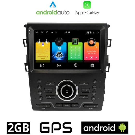 OEM Ηχοσύστημα Αυτοκινήτου Ford Mondeo Clima (2013-) Οθόνη αφής 9'' Android 32GB+2GB Μαύρο image 0