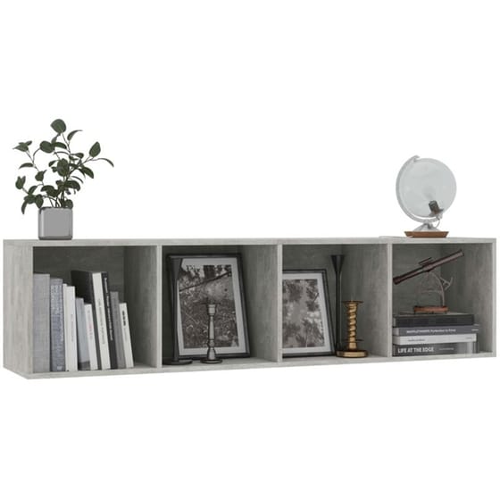 Έπιπλο Τηλεόρασης VidaXL από Μοριοσανίδα 143x30x36cm - Γκρι image 1