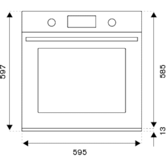 BERTAZZONI F605PROEKN 76 Lt Μαύρο Εντοιχιζόμενος Φούρνος Άνω Πάγκου image 1