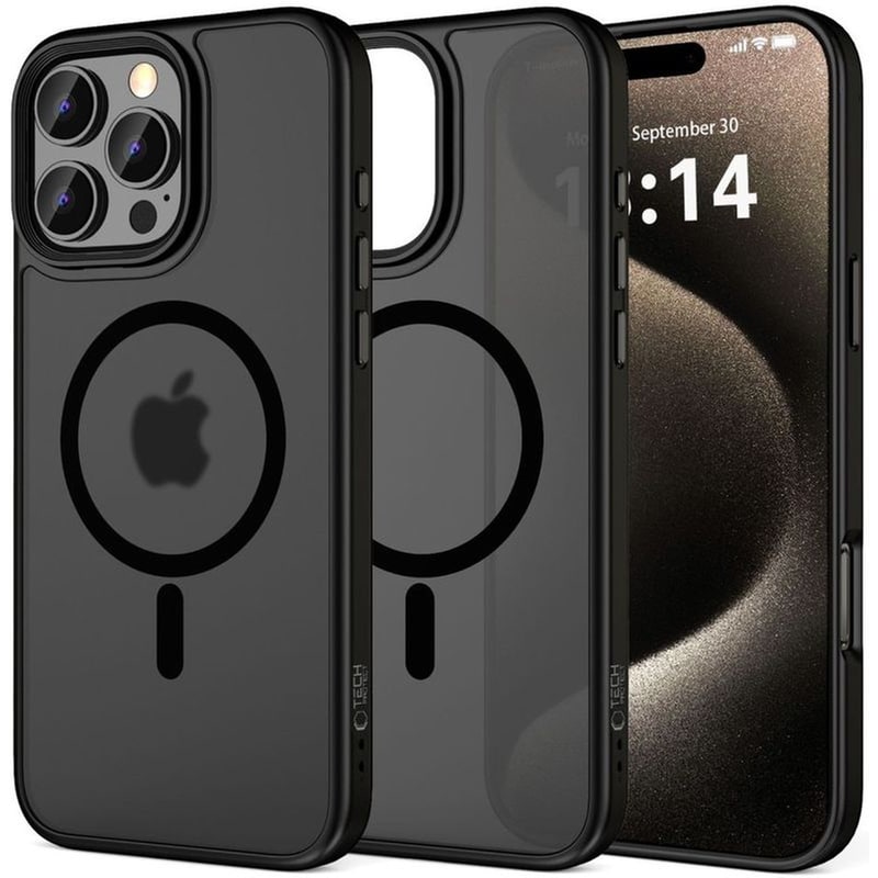 Θήκη Apple iPhone 16 Pro Max - Tech-Protect Magmat με MagSafe - Matte Black (5906302311118)
