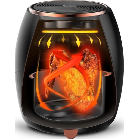 TURBOTRONIC TT-AF3 με Αποσπώμενο Κάδο 1200 W 3 L Μαύρο Φριτέζα Αέρος image 3
