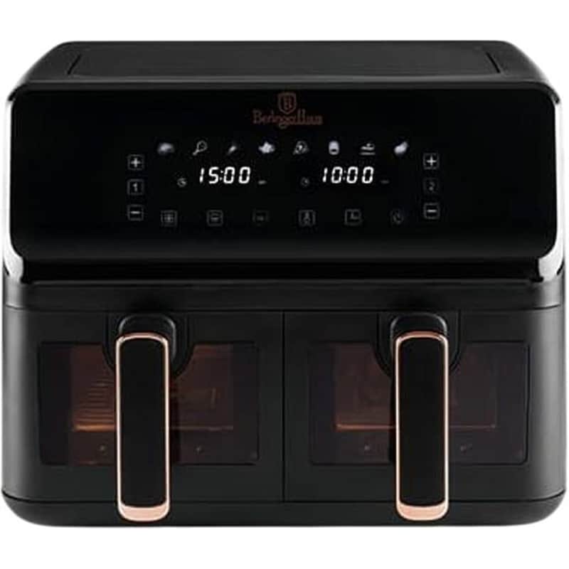 BERLINGER HAUS BERLINGER HAUS BH-9469 με 2 Αποσπώμενους Κάδους 2700 W 8.2 L Διπλή Φριτέζα Αέρος