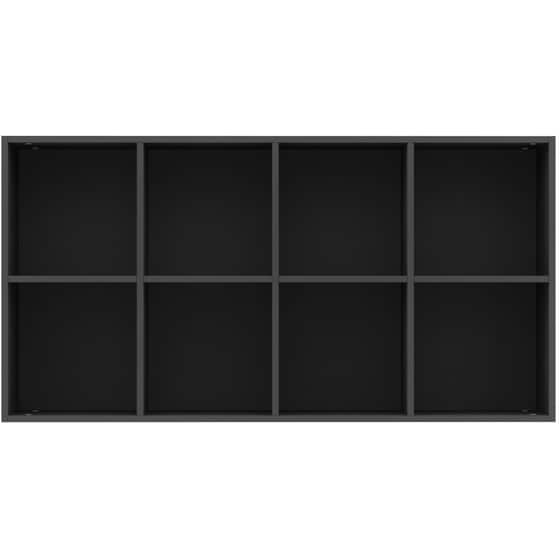 Βιβλιοθήκη VidaXL από Μοριοσανίδα 66x30x130 cm - Μαύρο image 5