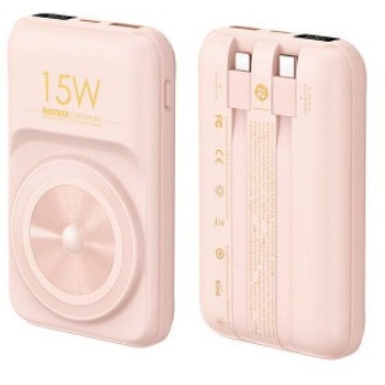 Powerbank Remax RPP-281 Magsafe  10.000 mAh - Ροζ image 0