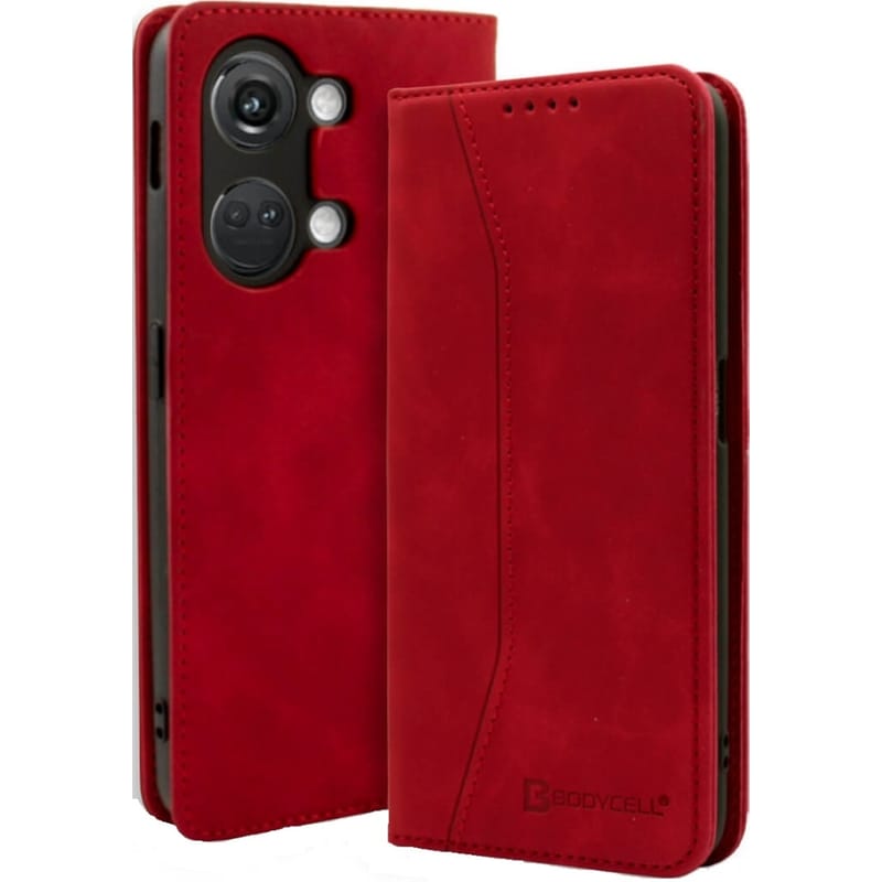Θήκη Oneplus Nord 3 - Bodycell Πορτοφόλι - Red