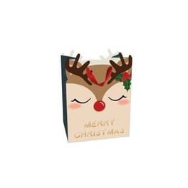 Χριστουγεννιάτικη Σακούλα Δώρου Reindeer - Medium