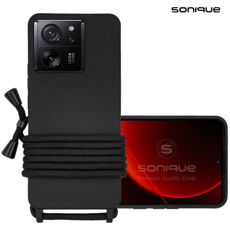 SONIQUE Θήκη Xiaomi Xiaomi 13T Pro - Sonique Με Κορδόνι Carryhang - Μαύρο