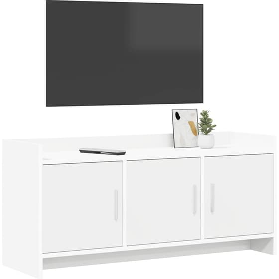 Έπιπλο Τηλεόρασης VidaXL 102 x 33 x 47 cm - Λευκό image 2