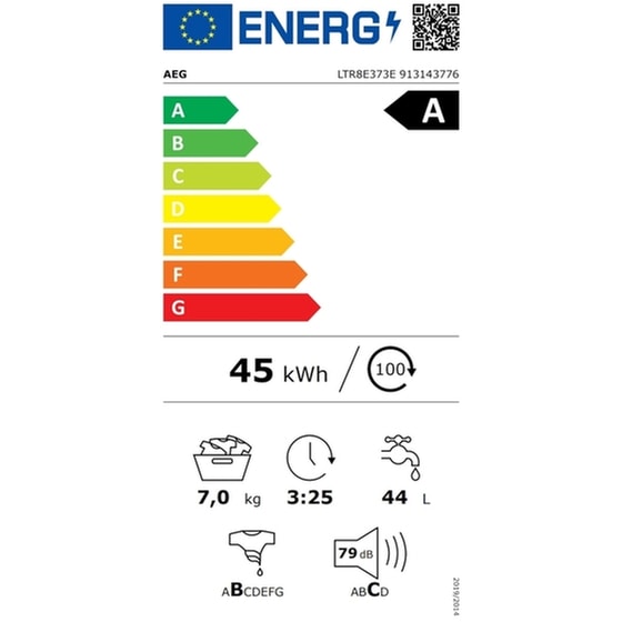 AEG LTR8E373E 7 kg 1.300 Στροφές Λευκό Πλυντήριο Ρούχων image 2