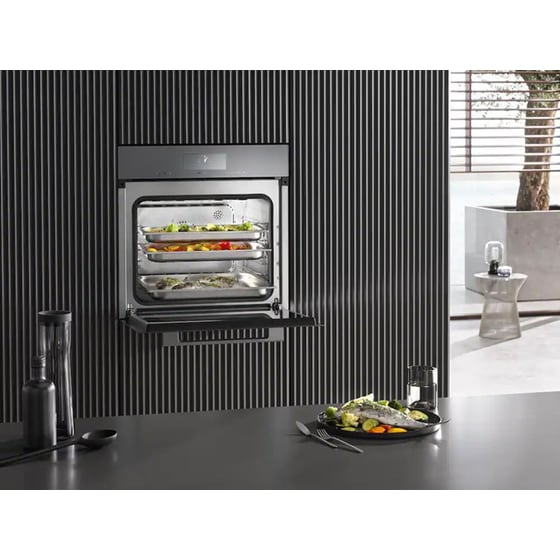 MIELE DGC 7440 HC 47 Lt Μαύρο Εντοιχιζόμενος Φούρνος Άνω Πάγκου image 4