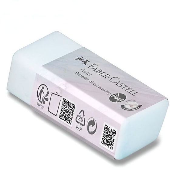 Γόμα Faber Castell Dust Free Παστέλ Μεγάλη (1 Τεμάχιο) image 4