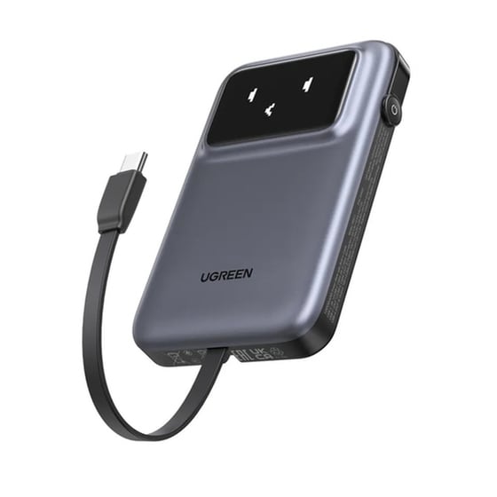 Powerbank Ugreen PB511 10000mAh 30W με Θύρες USB-A/USB-C Power Delivery - Γκρι image 2