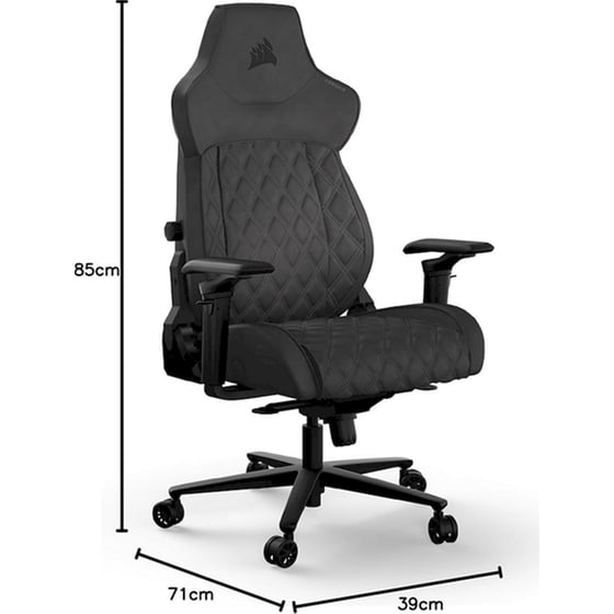 Καρέκλα Gaming Corsair TC500 Luxe Fabric Shadow από Ύφασμα - Μαύρο image 5