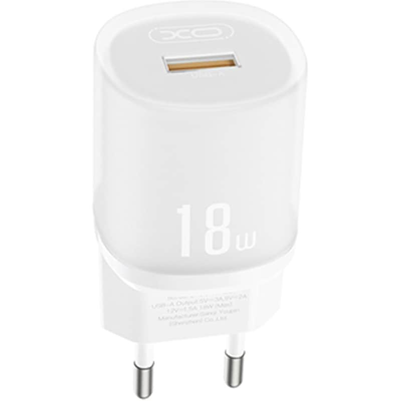 Φορτιστής Πρίζας XO L157 χωρίς Καλώδιο USB-A 18W Quick Charge 3.0 - Λευκό