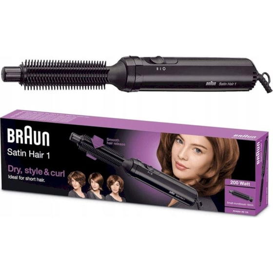 Ηλεκτρική Βούρτσα Braun Satin Hair 1 AS110 200 W Μαύρο image 6