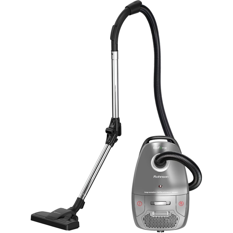 ROHNSON R-1221 800 W με Σακούλα 4 L Γκρι Ηλεκτρική Σκούπα