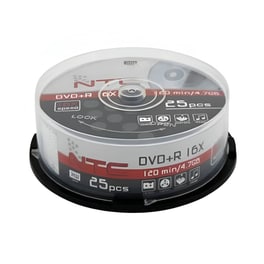 Δίσκοι CD/DVD NTC DVD+R 4.7GB 25τμχ