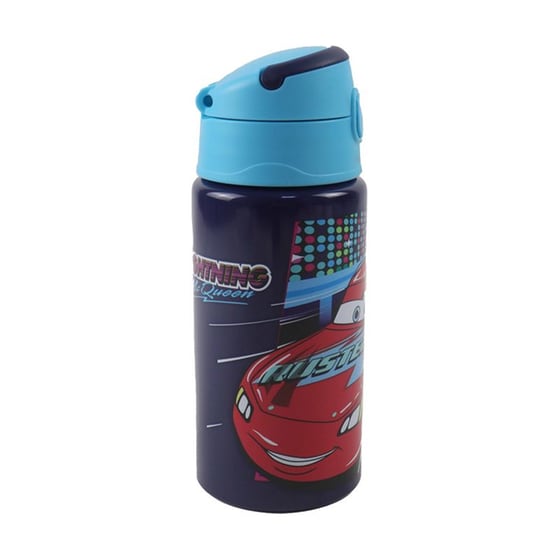 Παγούρι Gim Flip Αλουμινίου Cars 500 ml Μπλε image 1