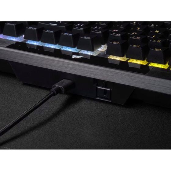 Corsair K70 RGB Pro Gaming Μηχανικό Ενσύρματο USB Πληκτρολόγιο RGB Μαύρο (US) image 8