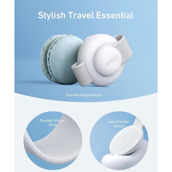 Ασύρματος Φορτιστής ANKER MagGo UFO 3 in 1 Charger Foldable 15W - White image 3