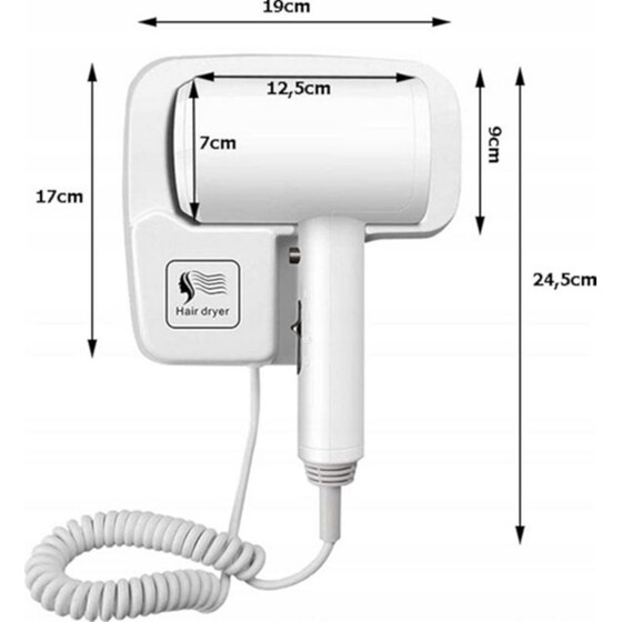 Επαγγελματικό Σεσουάρ Μαλλιών Aria Trade 1200 W Λευκό image 7