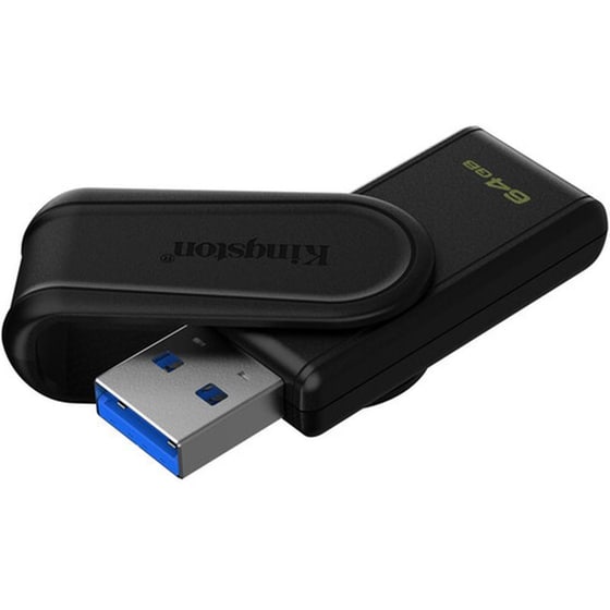 Kingston DataTraveler Exodia S USB 3.2 Stick 64GB - Mαύρο image 0