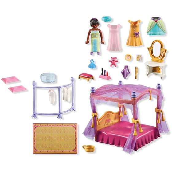 Playmobil Princess Magic Βασιλικό Υπνοδωμάτιο Με Βεστιάριο (71847) image 3