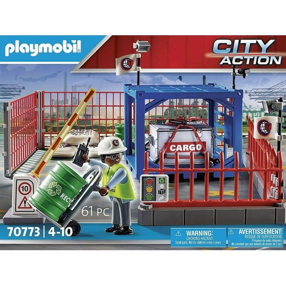 PLAYMOBIL® City Action Σταθμός Cargo (70773) image 6