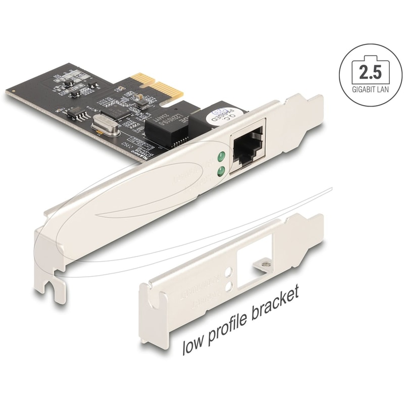 Delock Κάρτα Επέκτασης Pci Σε Rj45 Gigabit Lan 89598, 2.5 Gbps