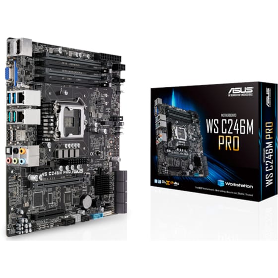 Asus WS C246M Pro Intel C246 Micro ATX με Socket Intel LGA 1151 image 0
