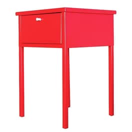Κομοδίνο Nextdeco Μεταλλικό 40x40x60 cm - Κόκκινο