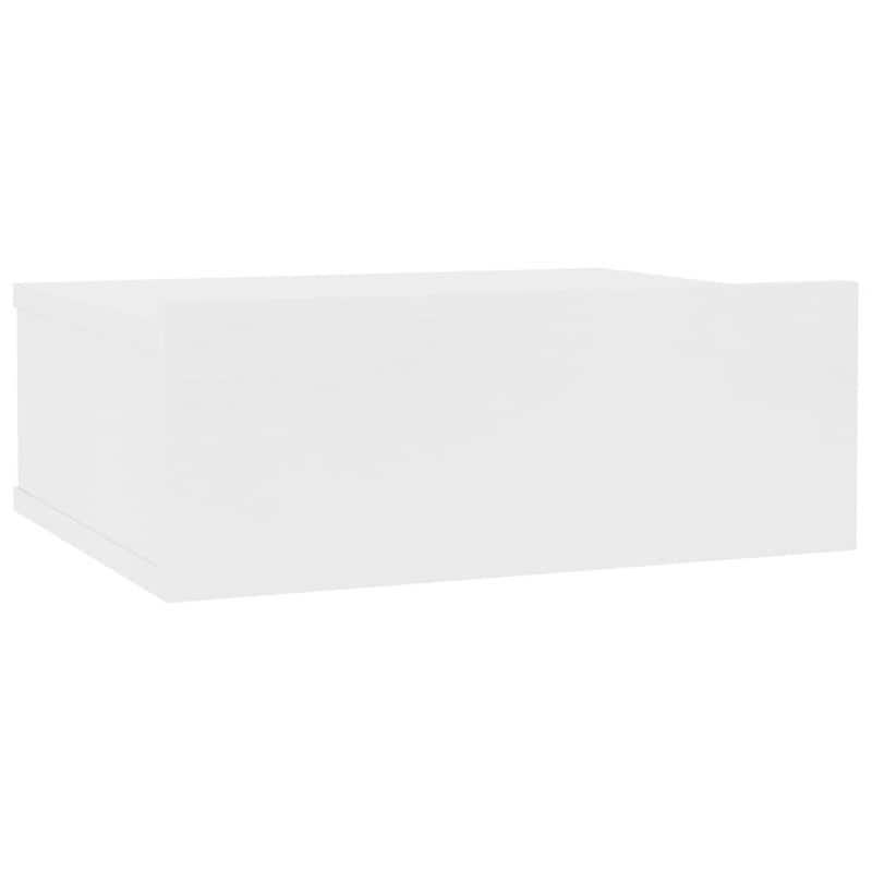 VIDAXL Κομοδίνο Vidaxl Κρεμαστό Από Μοριοσανίδα 40x30x15 cm - Λευκό