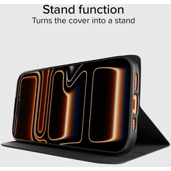 Θήκη Apple iPhone 17 Pro - SBS Book-style Case with Stand Support - Black image 3
