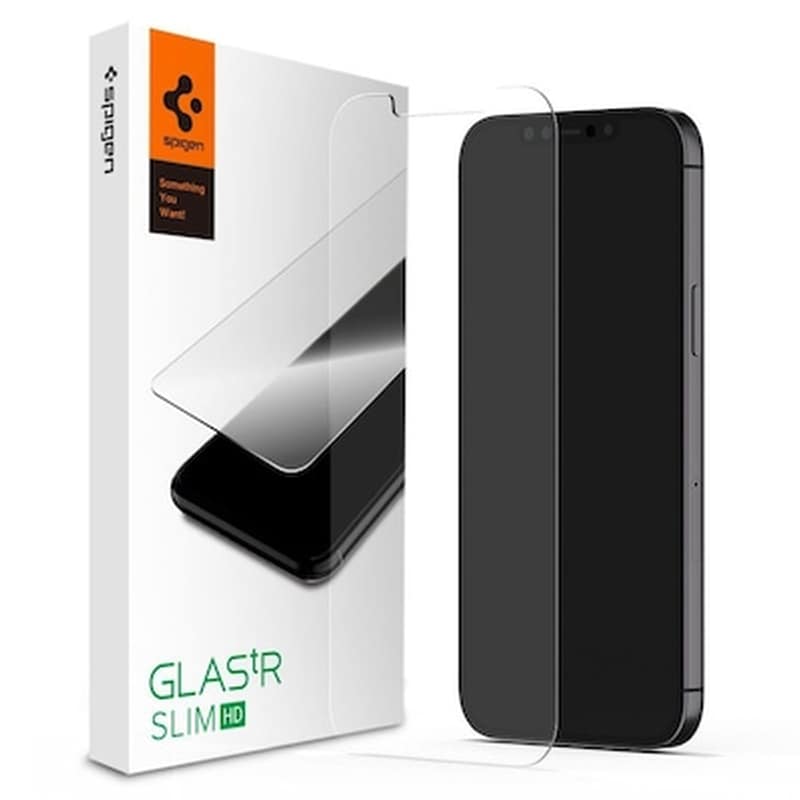 Προστατευτικό οθόνης Apple iPhone 12 Pro Max - Spigen Glas.tr Slim Tempered Glass
