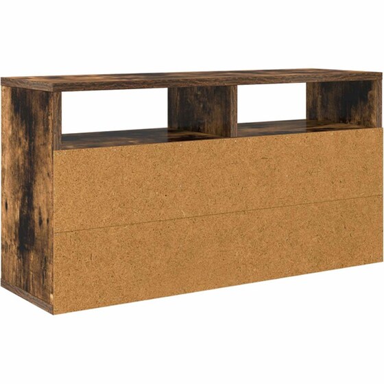 Έπιπλο Τηλεόρασης VidaXL με Συρτάρι 72 x 22,5 x 38 cm - Καπνιστή Δρυς image 7