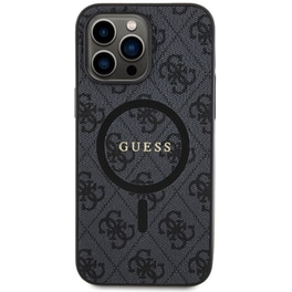 Θήκη Apple iPhone 14 Pro Max - Guess 4g Logo Collection Magsafe Ring Stand Hard Case - Μαύρο