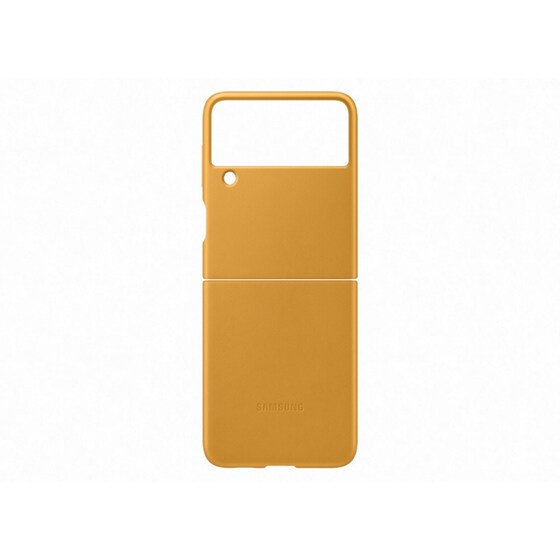 Θήκη Samsung Galaxy Z Flip 3 Leather Cover - Mustard image 0
