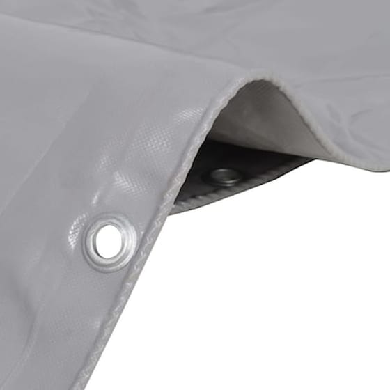 Vidaxl Μουσαμάς 650 Γρ./μ.² Γκρι 3 X 4 Μ. image 2