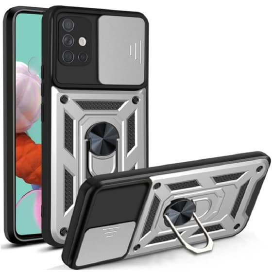 Θήκη Samsung Galaxy A51 - Bodycell Armor Slide - Silver image 0