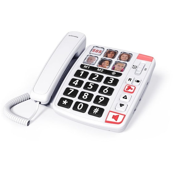 Ενσυρματο Τηλέφωνο Swissvoice XTRA 110U για ηλικιωμένους - Λευκό image 1