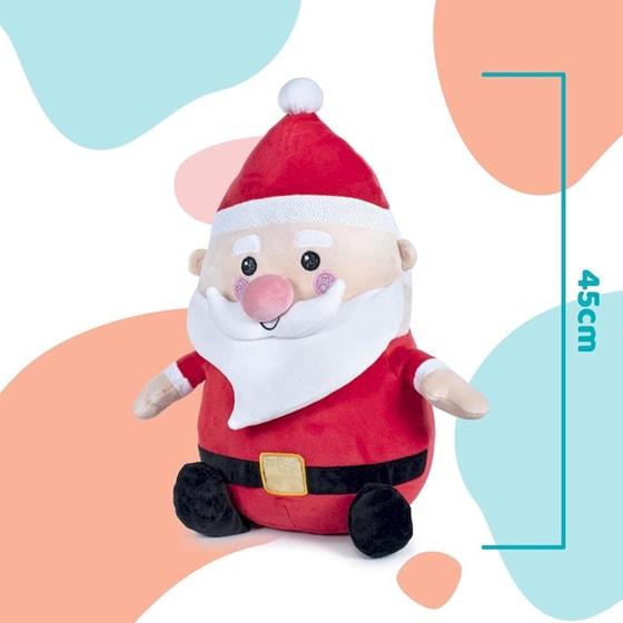 Λούτρινος Άγιος Βασίλης Softies Happy Christmas Santa (45cm) image 2